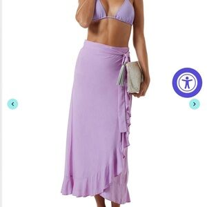 Melissa Odabash DANNI LILAC SKIRT Large Wrap Maxi‎